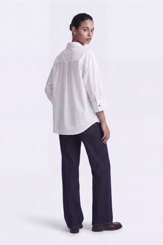 Only blauwe dames jeans | Model achteraanzicht