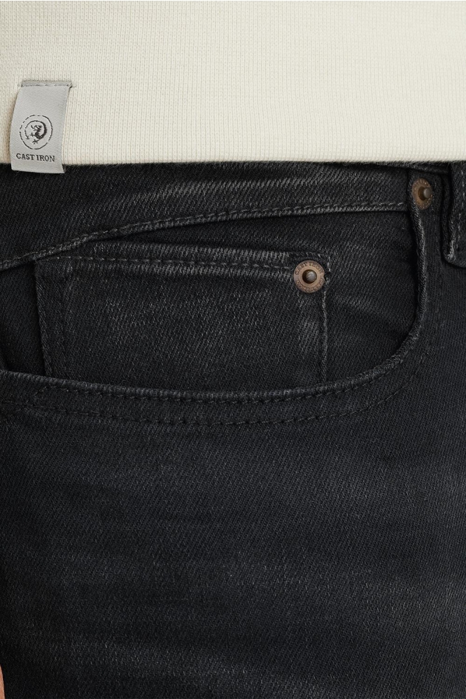 Cast Iron zwarte heren jeans | Kleurstaal