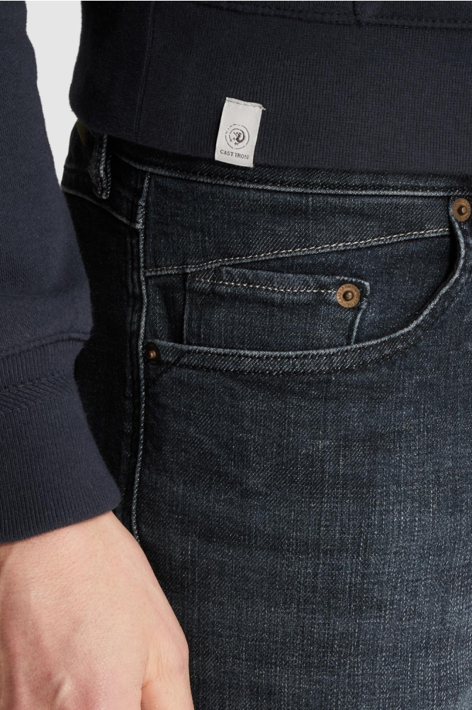 Cast Iron blauwe heren jeans | Close up