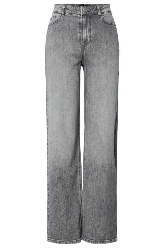 Pieces grijze dames jeans | Vooraanzicht