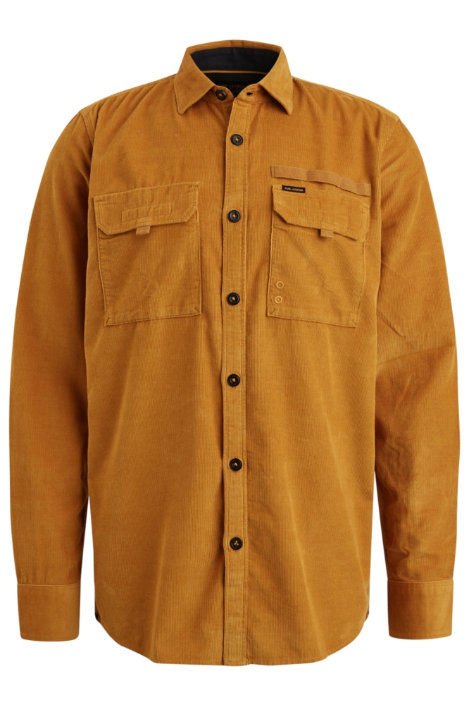 PME legend camel heren overhemd | Vooraanzicht