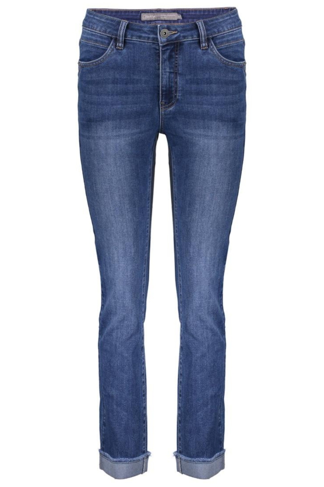 Geisha blauwe dames jeans | Vooraanzicht