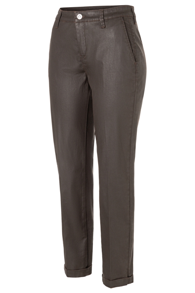 Mac bruine dames broek | Zijaanzicht