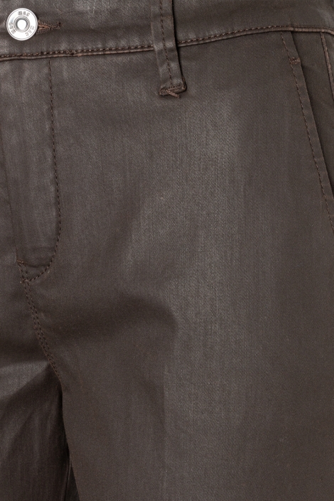 Mac bruine dames broek | Close up