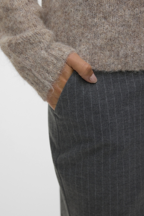 Vero Moda grijze dames broek | Close up