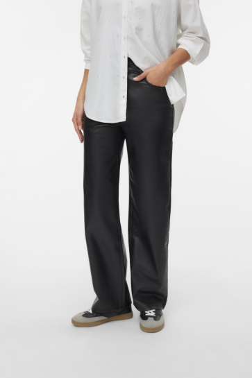 Vero Moda VMTESSA HR WIDE PL PANTS NOOS 10310878 Black