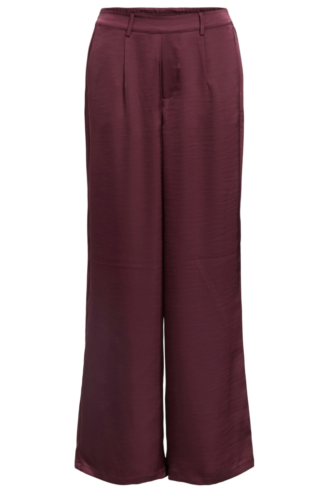 Object bordeaux dames broek | Vooraanzicht