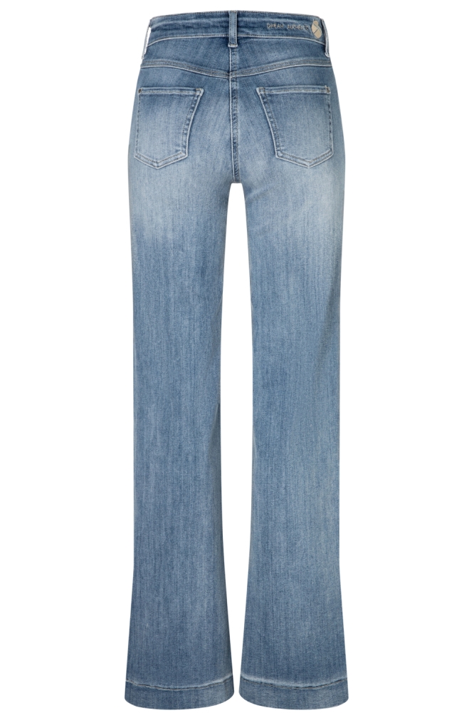 Mac blauwe dames jeans | Achteraanzicht