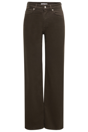 Only ONLMADISON BLUSH HW WIDE BROWN DNM 15371660 DARK BROWN DENIM