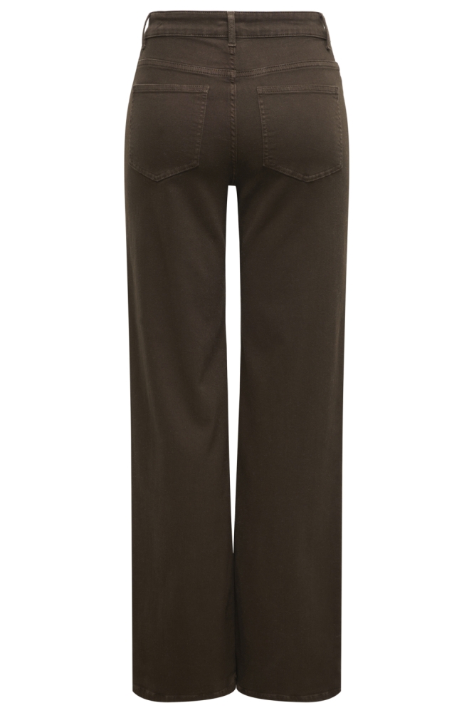 Only bruine dames jeans | Achteraanzicht