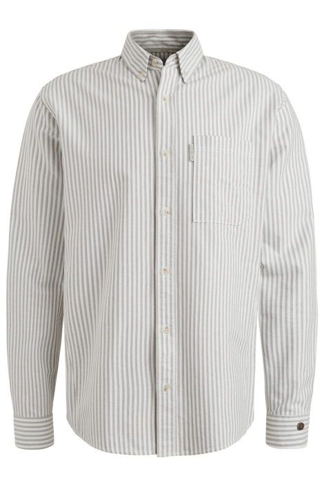 Cast Iron beige heren overhemd | Vooraanzicht