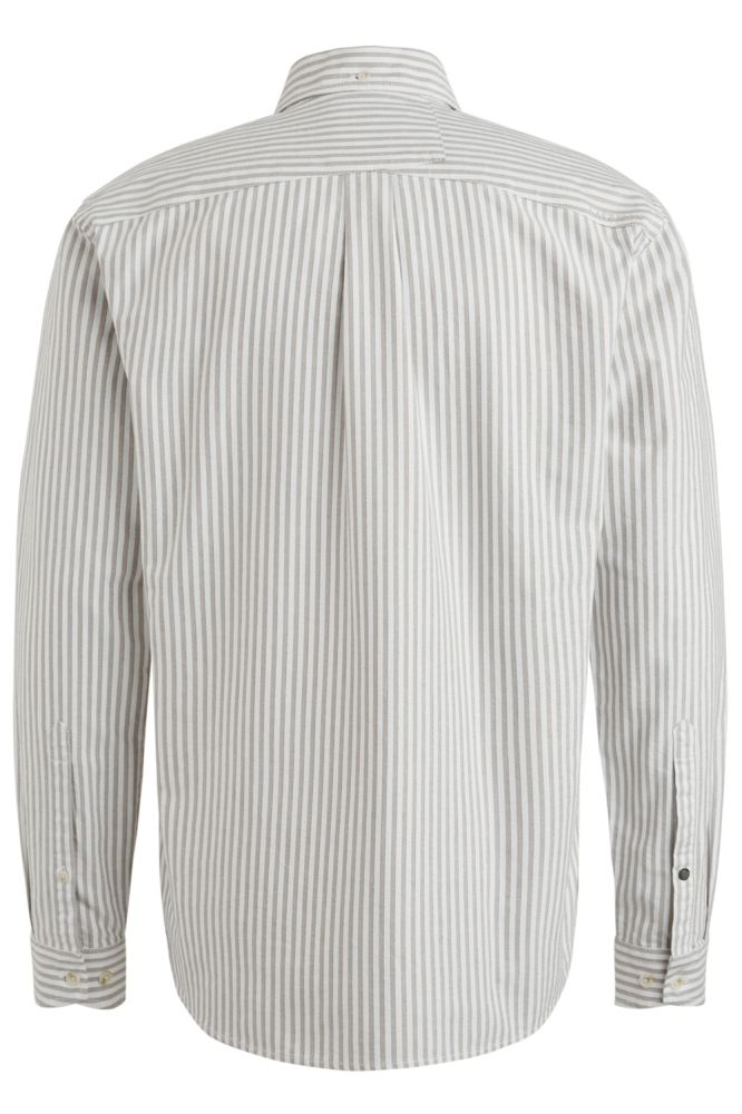 Cast Iron beige heren overhemd | Achteraanzicht