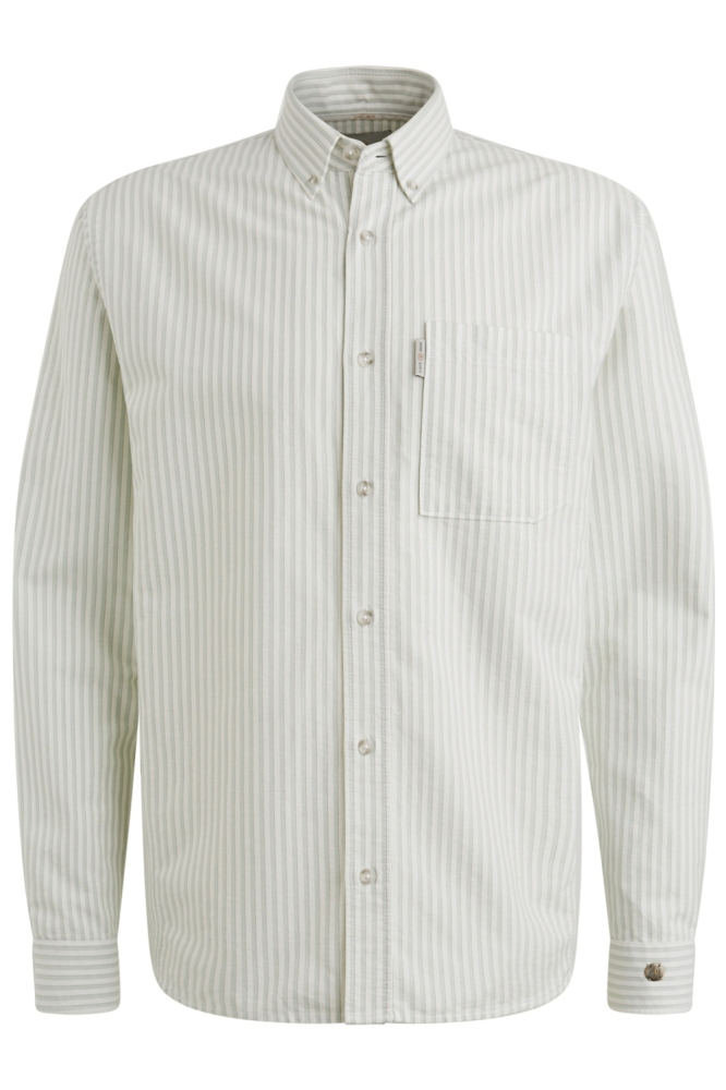 Cast Iron groene heren overhemd | Vooraanzicht