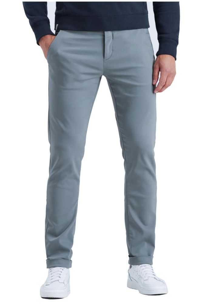 Cast Iron blauwe heren broek | Vooraanzicht