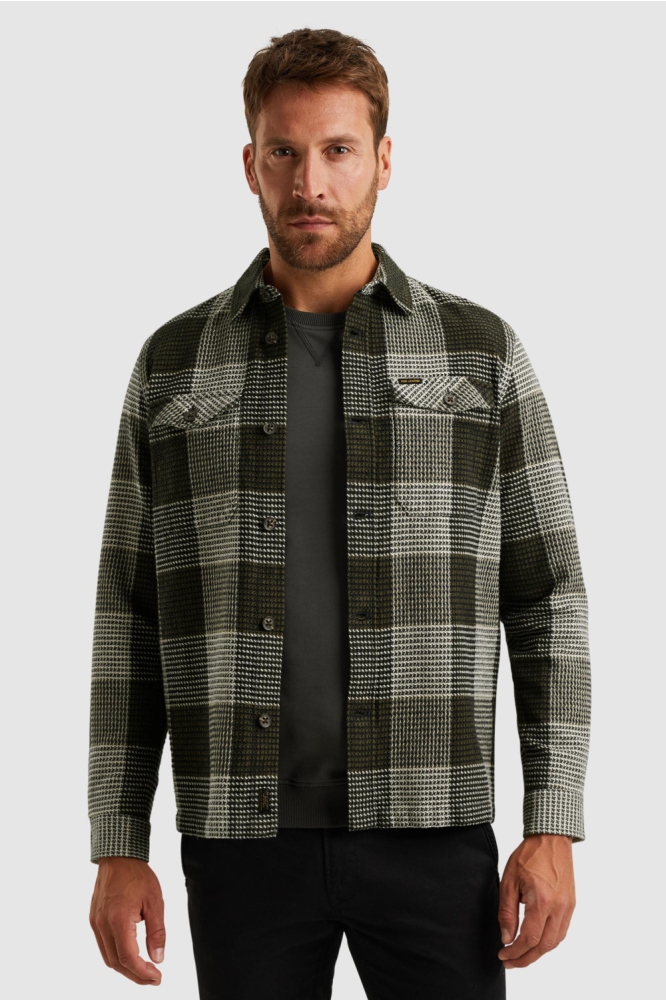 PME legend groene heren overhemd | Model vooraanzicht