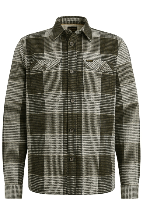 PME legend groene heren overhemd | Vooraanzicht