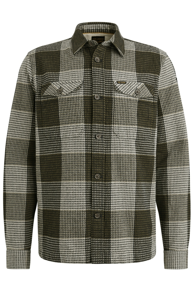 PME legend groene heren overhemd | Vooraanzicht