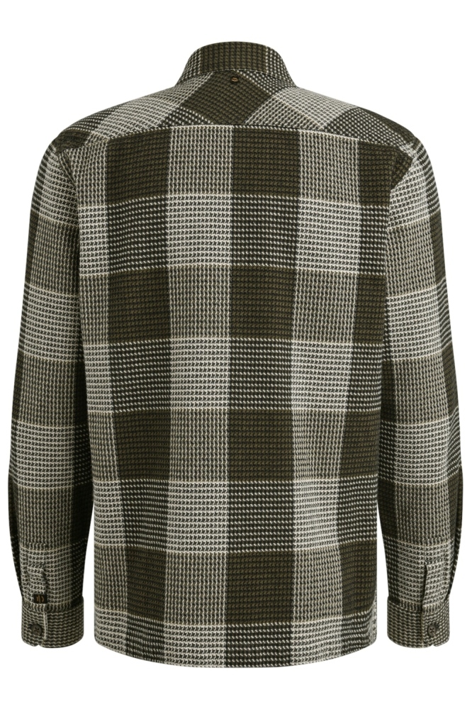 PME legend groene heren overhemd | Achteraanzicht