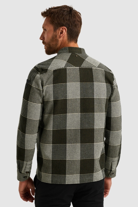 PME legend groene heren overhemd | Model achteraanzicht