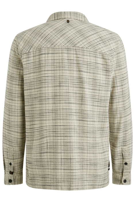 PME legend beige heren overhemd | Achteraanzicht
