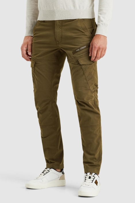 PME legend groene heren broek | Model zijaanzicht
