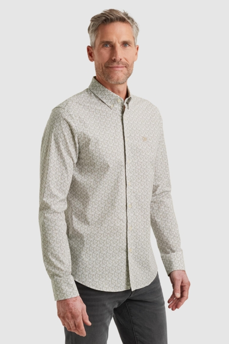 Vanguard witte heren overhemd | Model zijaanzicht