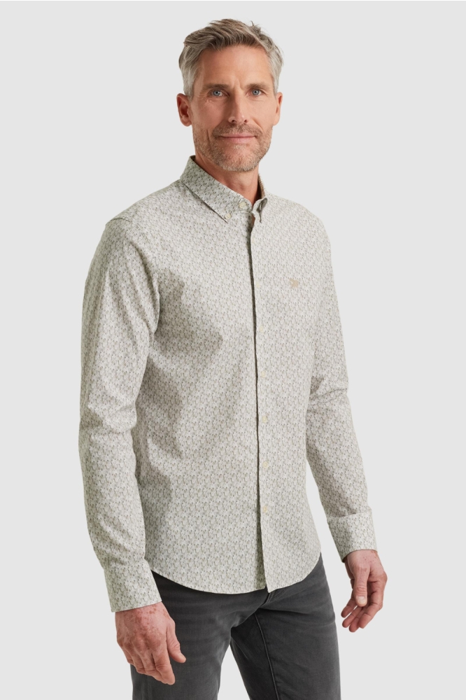 Vanguard witte heren overhemd | Model zijaanzicht