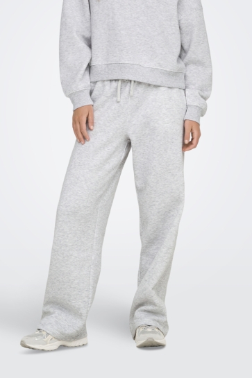Only Broek ONLBEST LIFE STRAIGHT PANT SWT NOOS 15338734 Light Grey Melange