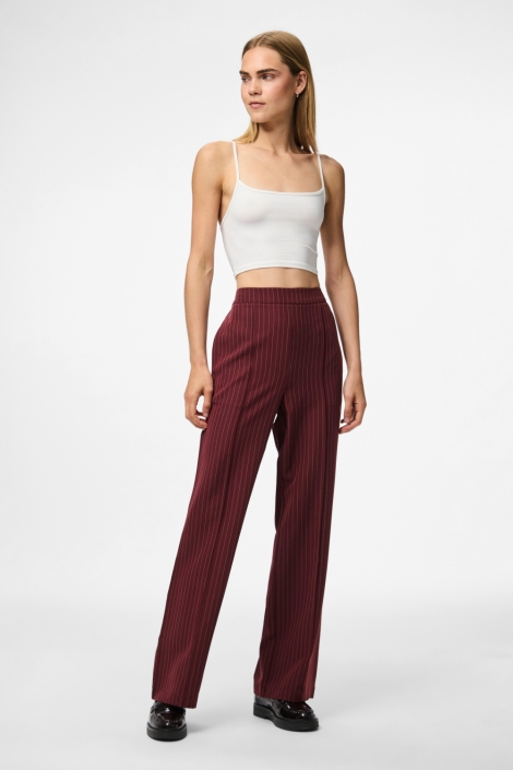 Pieces bordeaux dames broek | Model