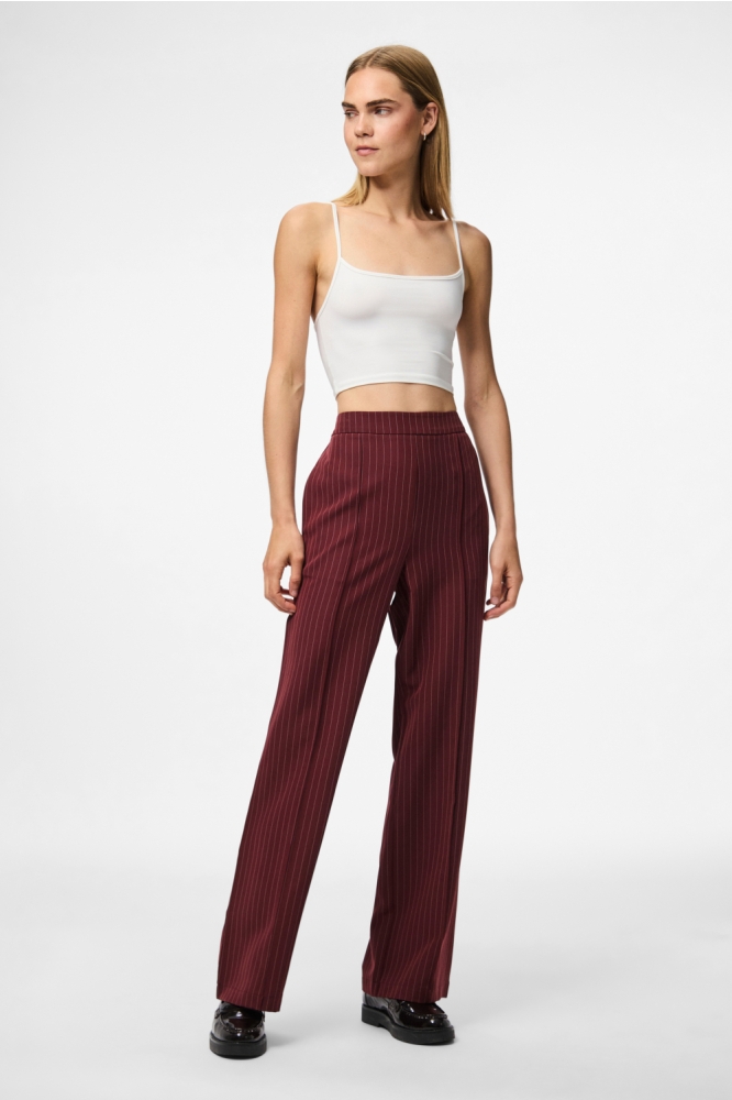 Pieces bordeaux dames broek | Model