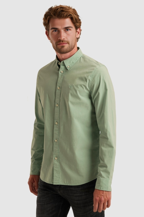 PME legend groene heren overhemd | Model zijaanzicht