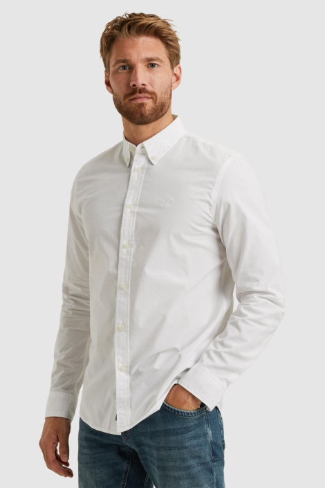 PME legend witte heren overhemd | Model zijaanzicht