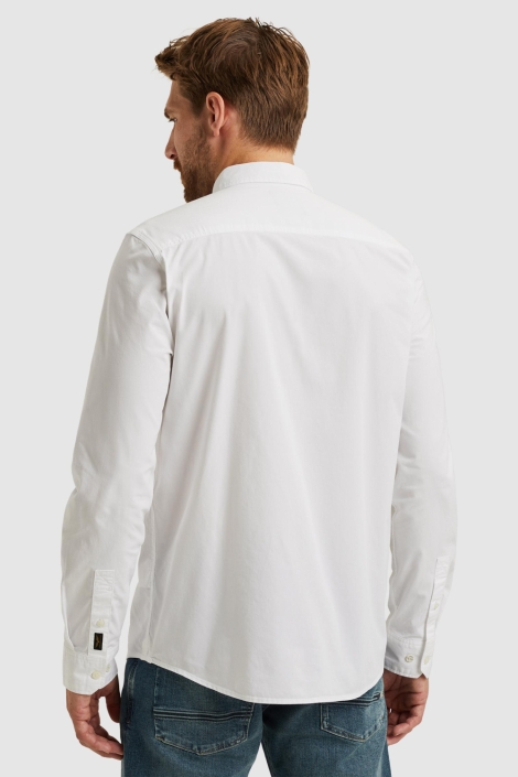 PME legend witte heren overhemd | Model achteraanzicht