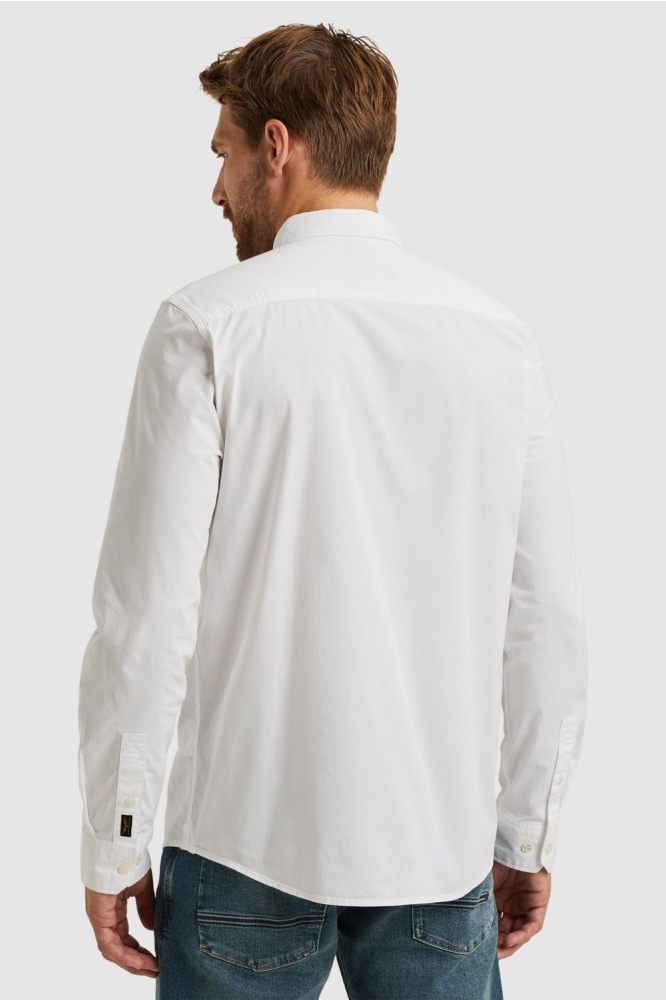 PME legend witte heren overhemd | Model achteraanzicht