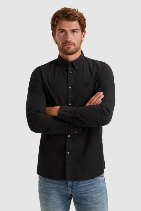 PME legend blauwe heren overhemd | Model vooraanzicht