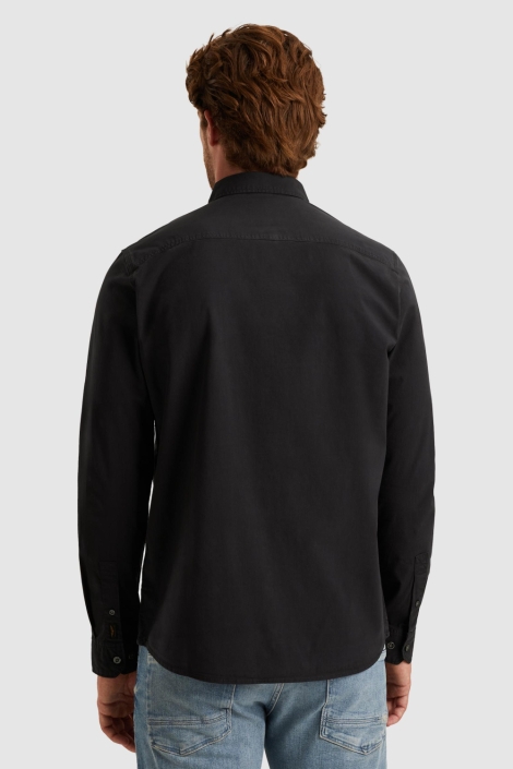 PME legend blauwe heren overhemd | Model achteraanzicht