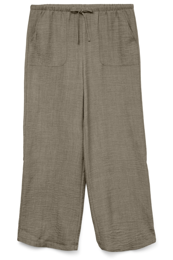 Vero Moda taupe dames broek | Vooraanzicht