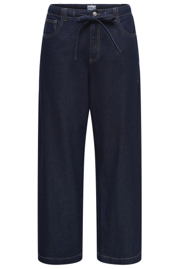 Only Jeans ONLTANNER HW WIDE ELAS STRING DNM G 15366774 Dark Blue Denim