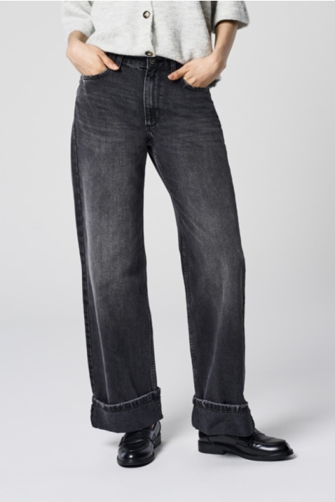 Only zwarte dames jeans | Model vooraanzicht