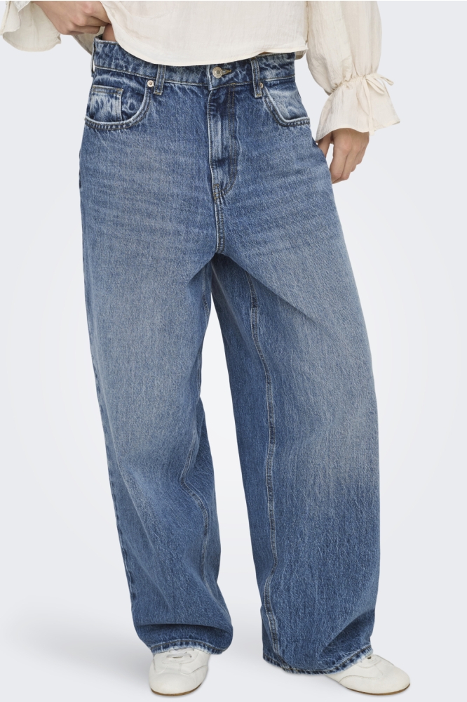 Only blauwe dames jeans | Model vooraanzicht