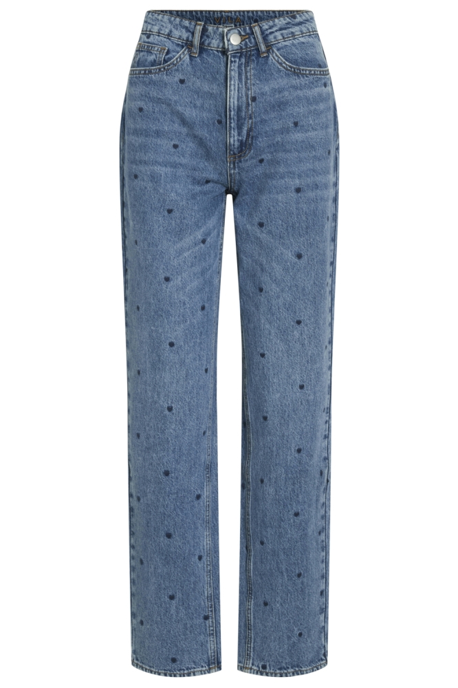 Vila blauwe dames jeans | Vooraanzicht