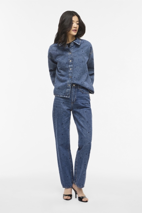 Vila blauwe dames jeans | Model