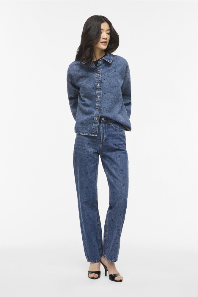 Vila blauwe dames jeans | Model