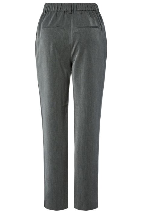 Pieces grijze dames broek | Achteraanzicht