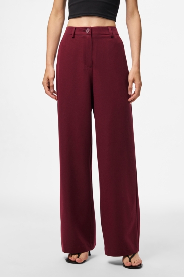 Pieces PCKAMIL HW WIDE PANT NOOS BC 17155335 TAWNY PORT