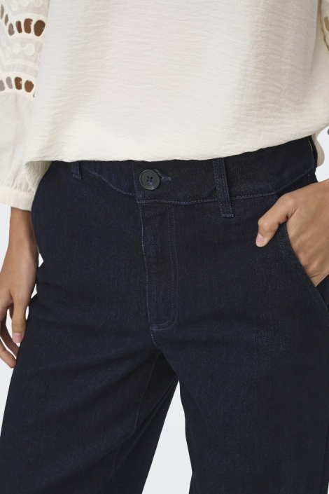 Jacqueline de Yong zwarte dames jeans | Close up