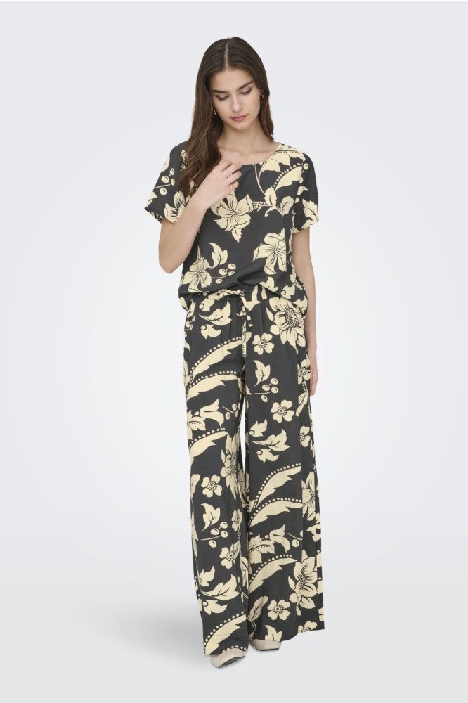 Jacqueline de Yong grijze dames broek | Model