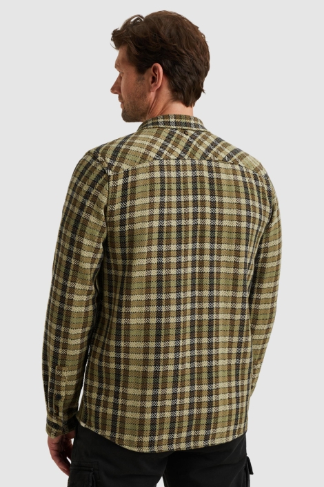 PME legend groene heren overhemd | Model achteraanzicht