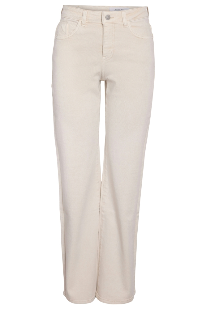 Noisy may beige dames jeans | Vooraanzicht