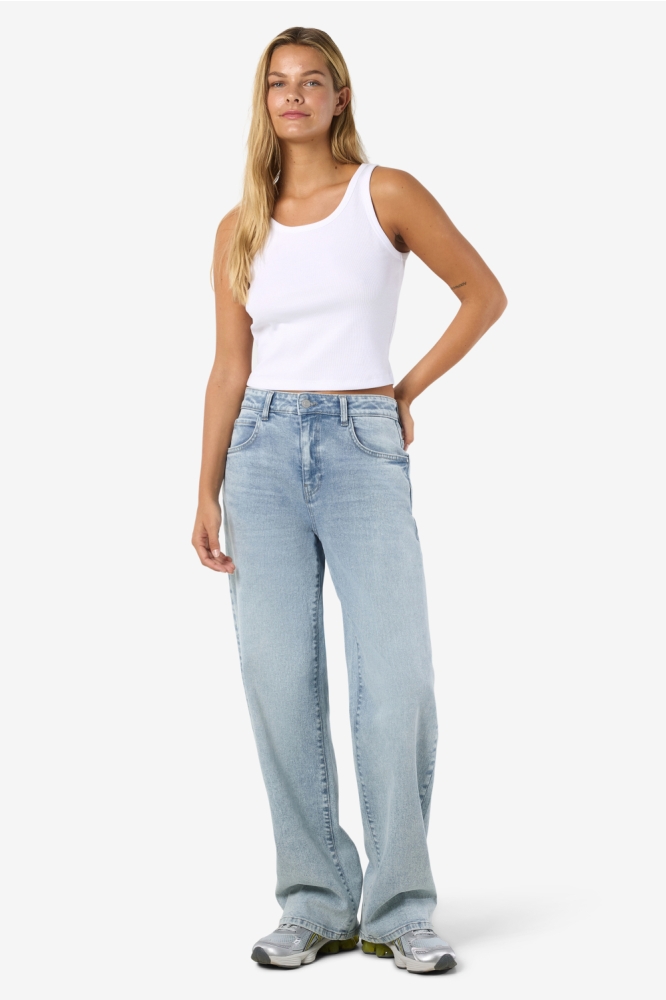 Noisy may blauwe dames jeans | Model
